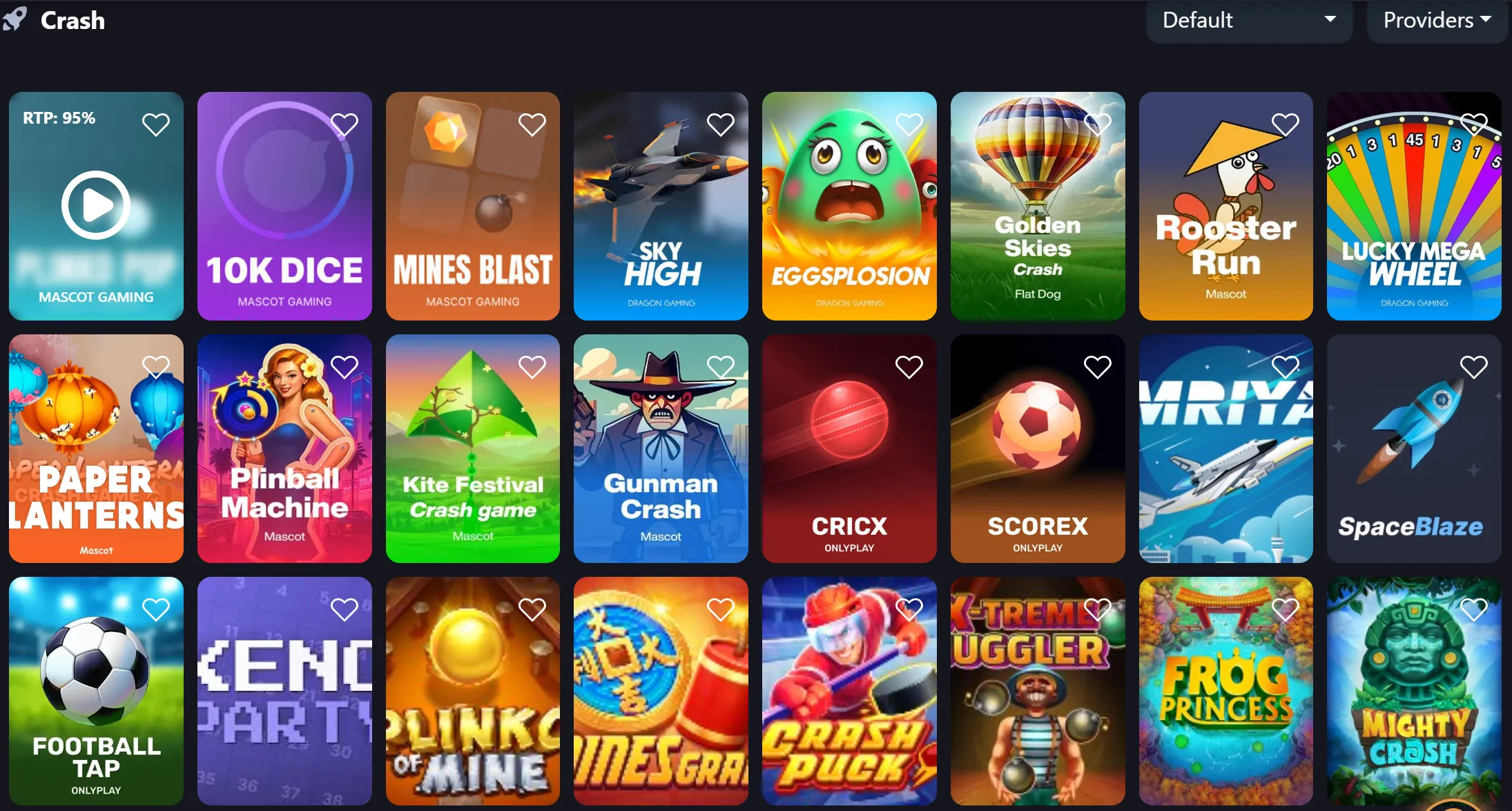 zangabet casino crash games